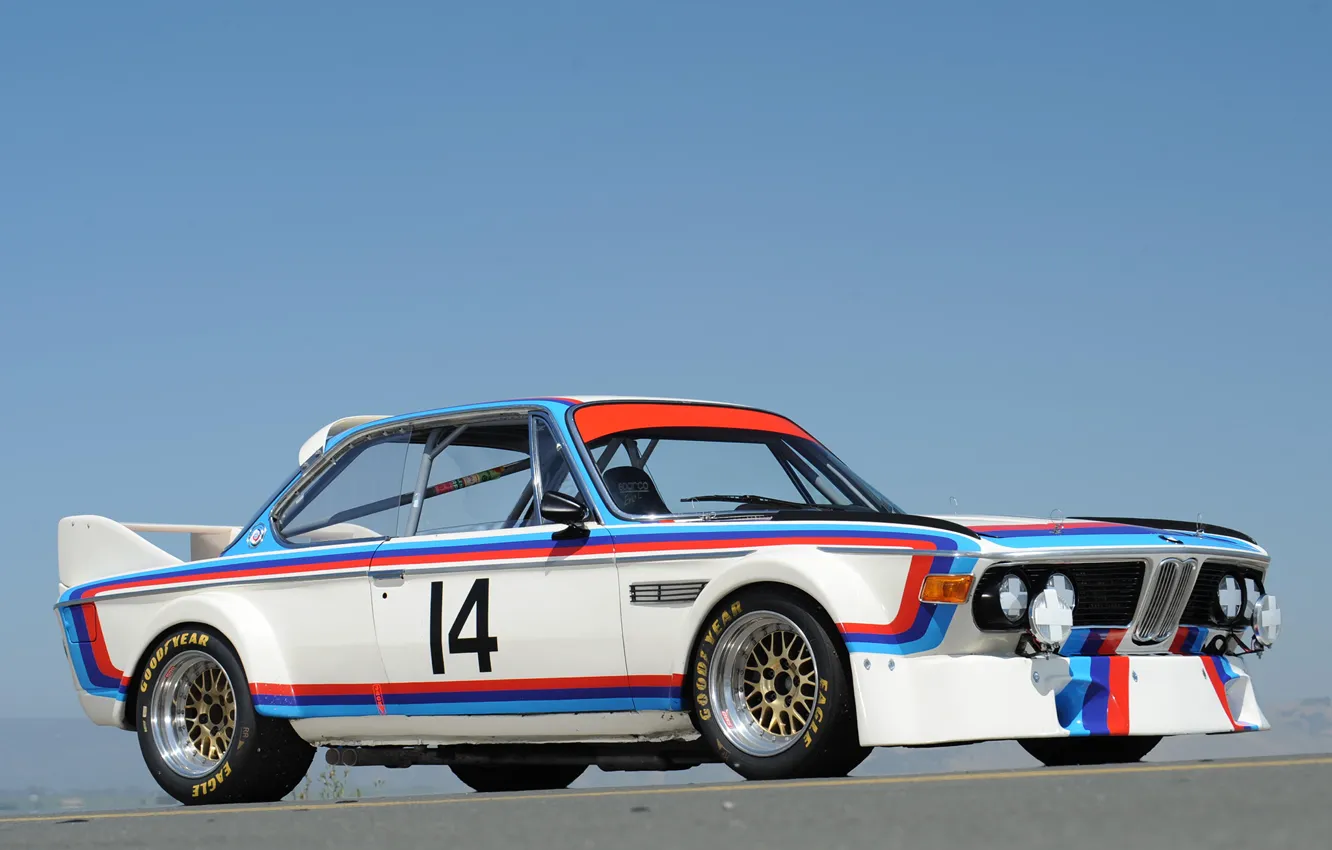 Photo wallpaper BMW, Coupe, Legends, 1973, (E9), Group 2, 3.0 CSL, Competition