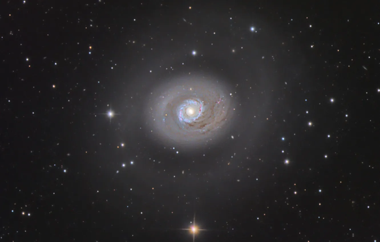 Photo wallpaper galaxy, spiral, in the constellation, Beagle Dogs, M94 Galaxy