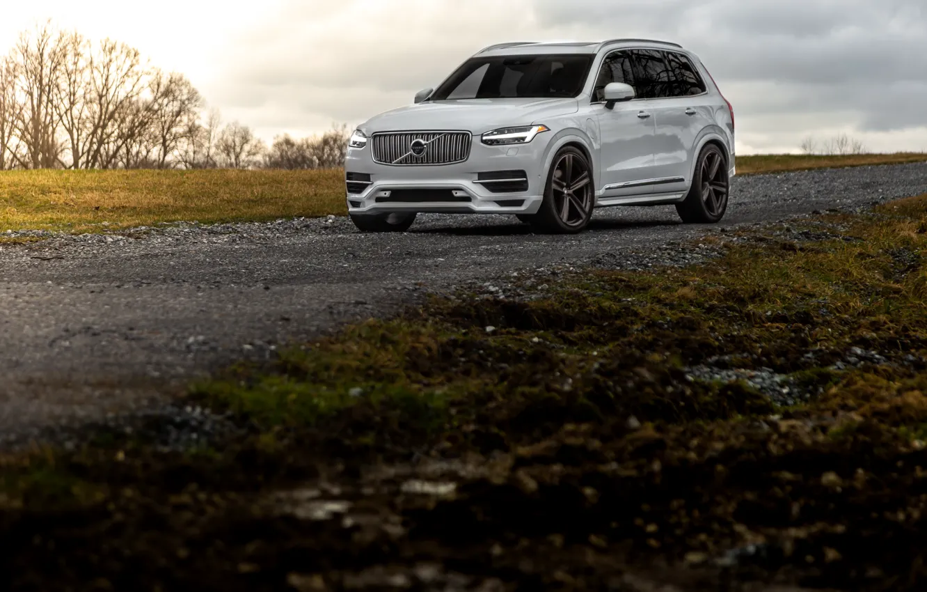 Photo wallpaper White, XC90, Wheels