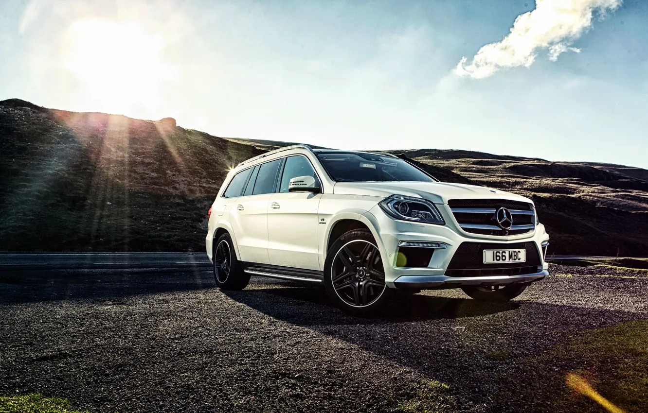 Wallpaper Mercedes-Benz, Mercedes, AMG, AMG, UK-spec, 2013, GL 63, X166
