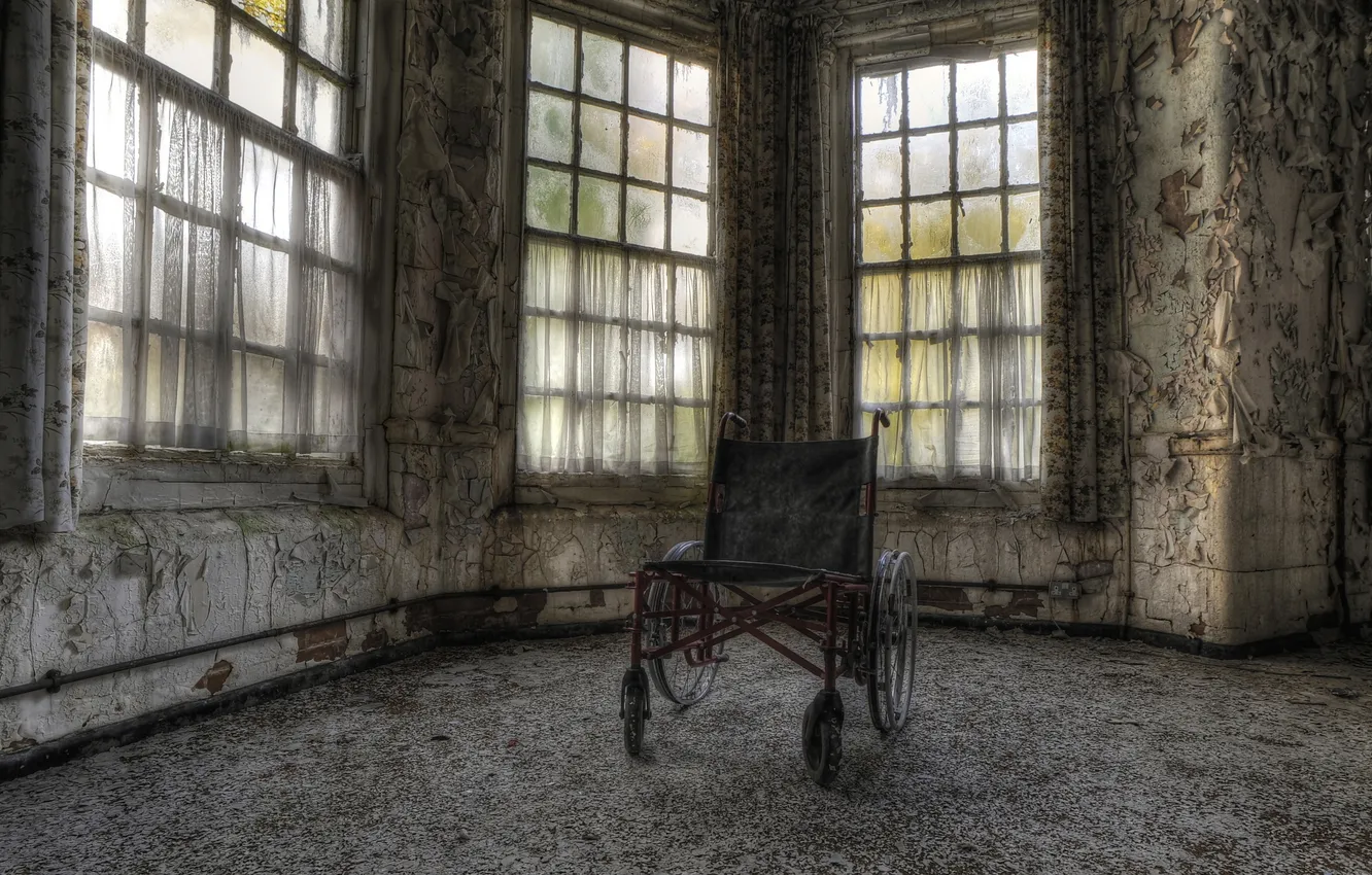 Photo wallpaper background, room, stroller