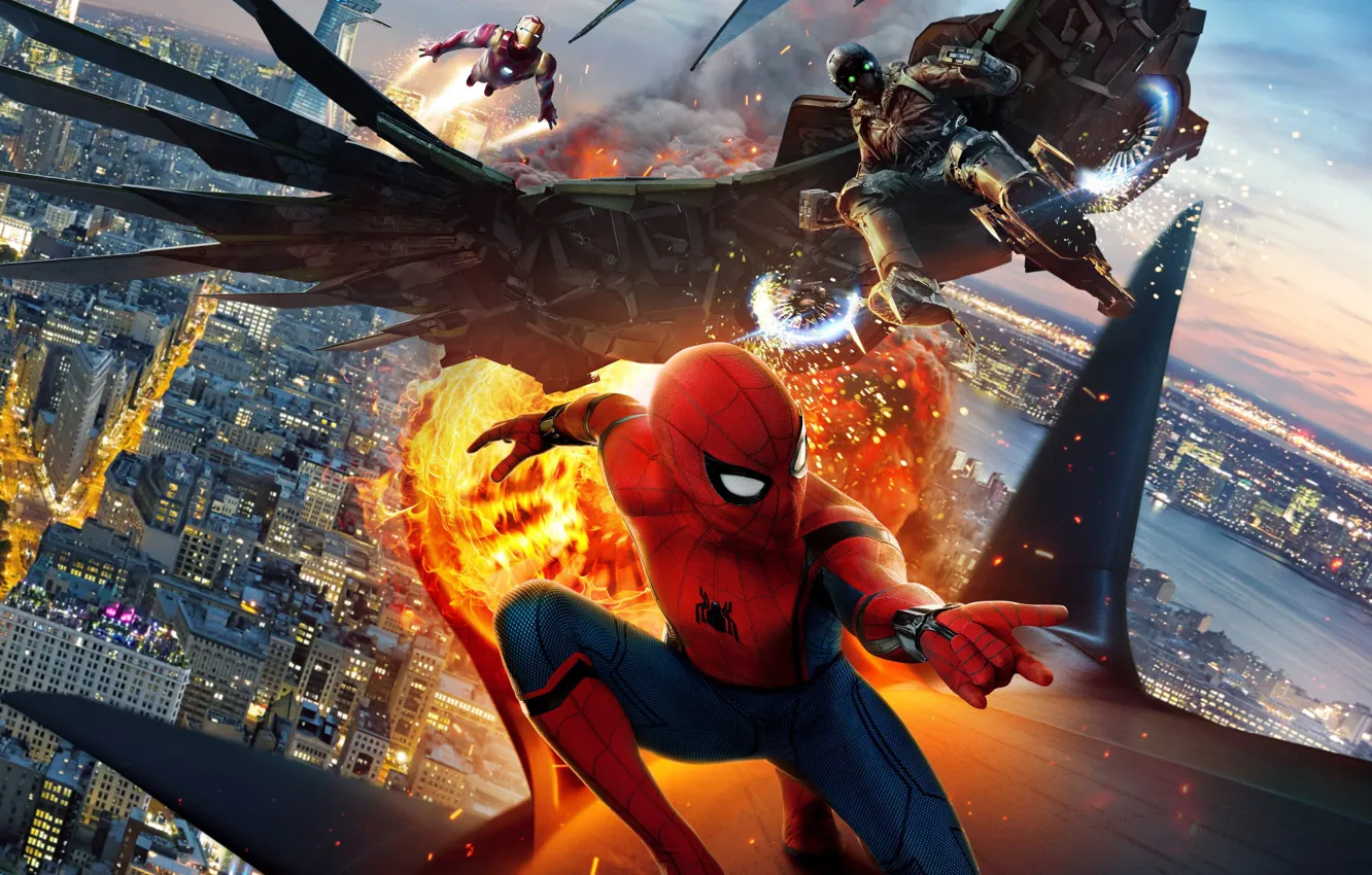 Photo wallpaper Marvel, spider-man, Spider-man Return home