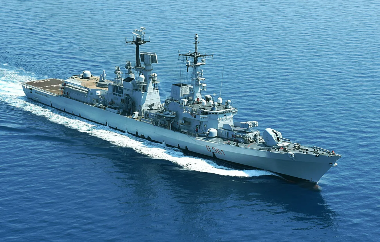 Photo wallpaper Italy, squadron, destroyer, Francesco Mimbelli