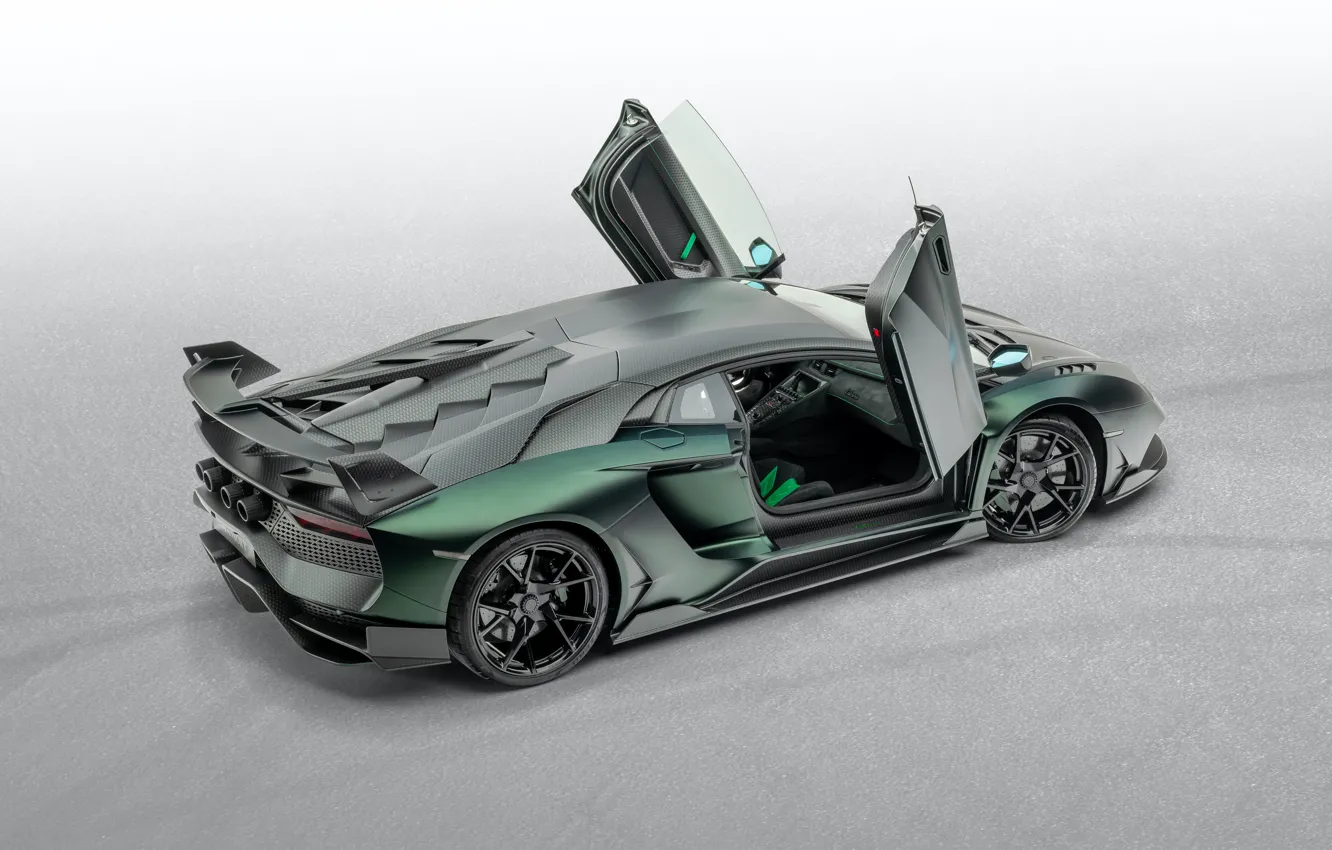 Photo wallpaper Lamborghini, the door, supercar, Aventador, Mansory, 2020, SVJ, Cabrera