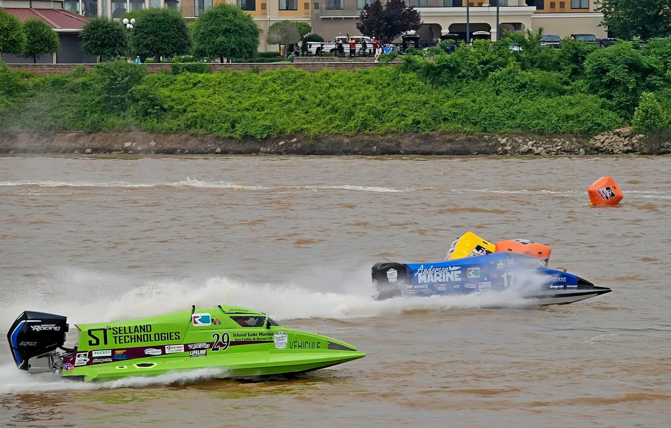 Photo wallpaper race, boat, speed