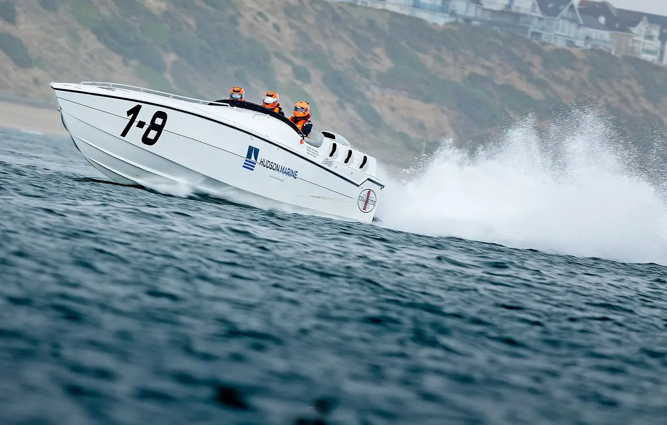 Photo wallpaper race, boat, speed