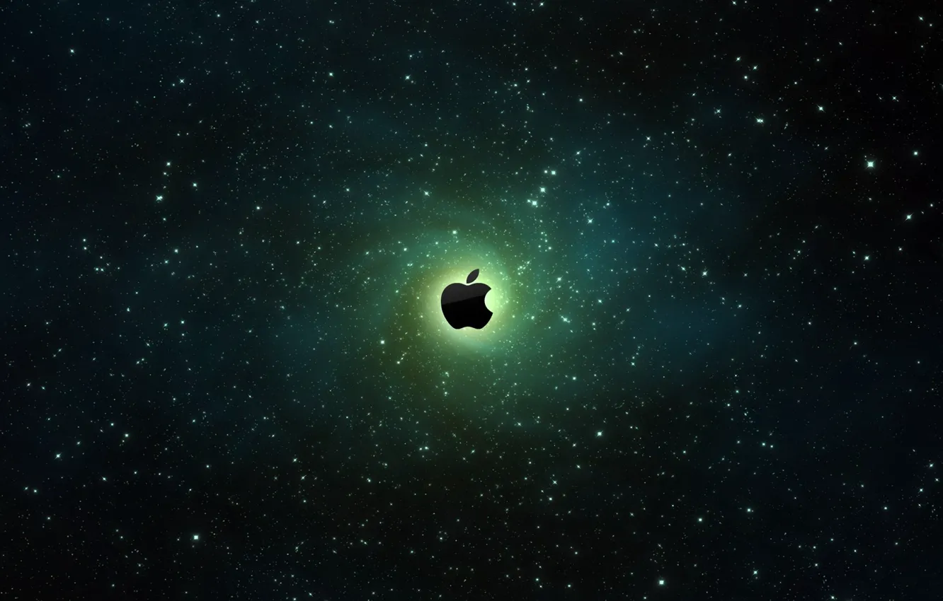 Photo wallpaper space, Apple, galaxy