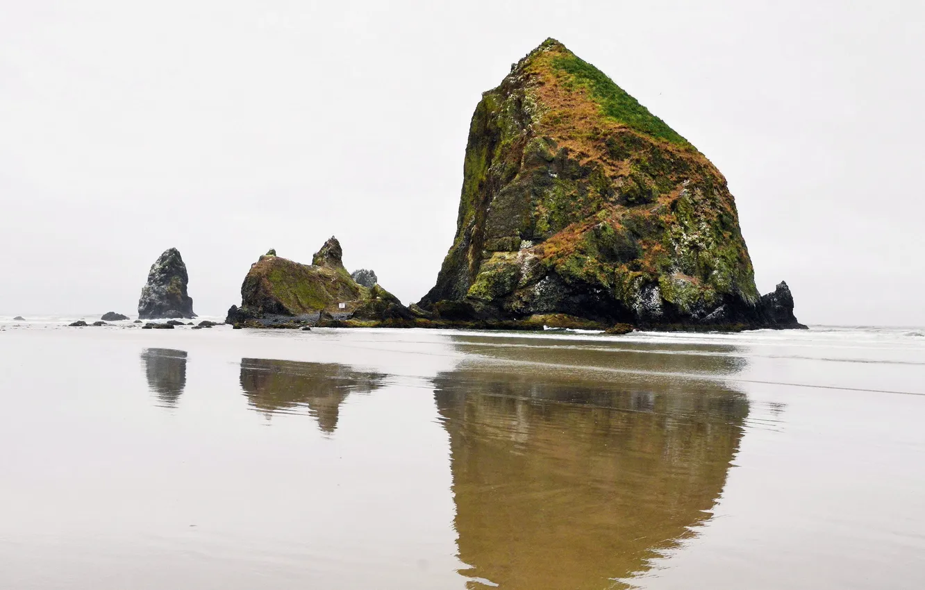 Photo wallpaper sea, landscape, rocks, shore