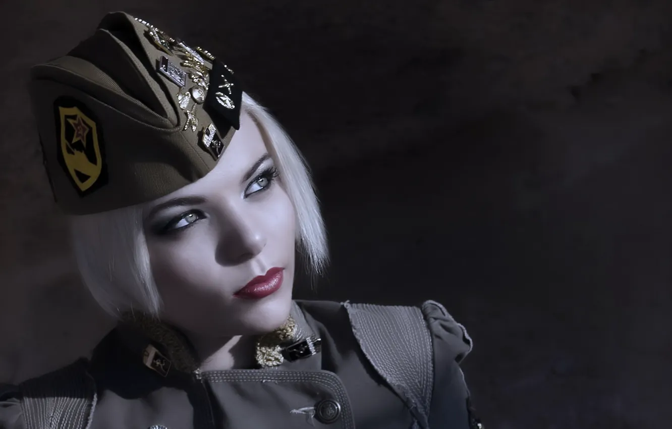 Photo wallpaper look, girl, background