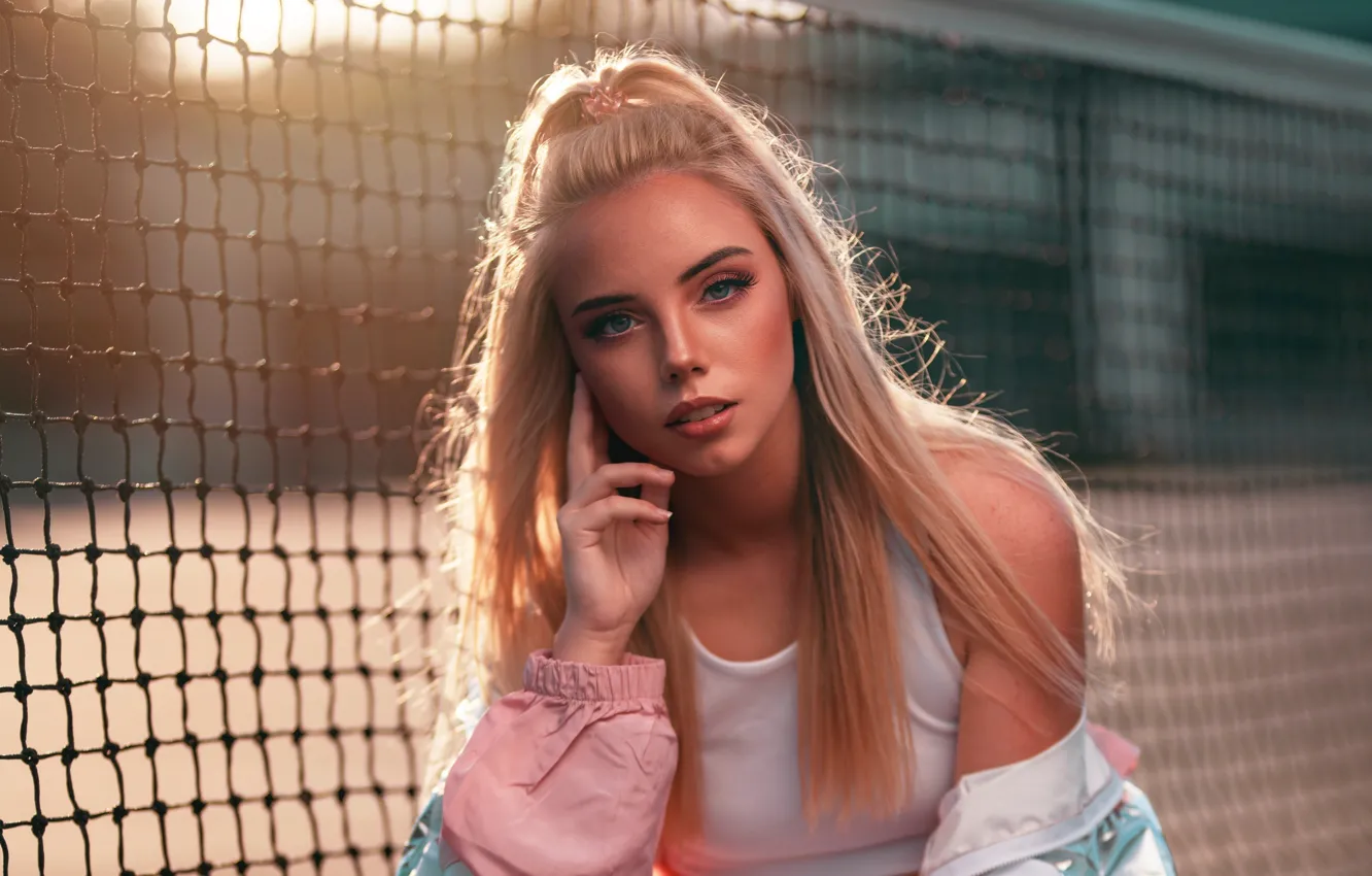 Photo wallpaper woman, gorgeous, Tennis, Photoshoot