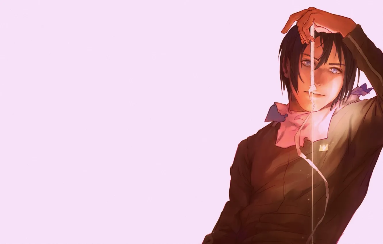 Photo wallpaper light, God, sword, guy, A Homeless God, Noragami, Yato