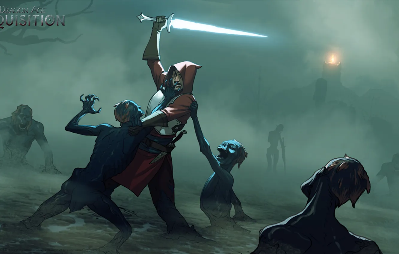 Photo wallpaper night, art, dead, Dragon Age: Inquisition