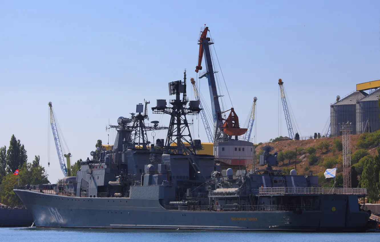 Photo wallpaper ship, large, anti-submarine, project 1155, Vice Admiral Kulakov