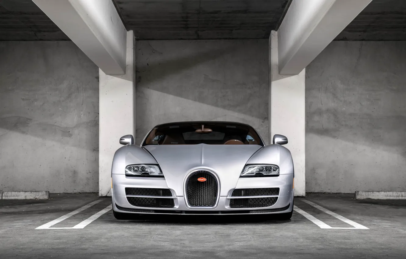 Photo wallpaper Bugatti, Veyron, Front, View