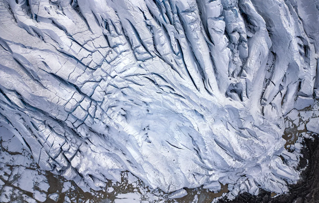 Photo wallpaper ice, Glacier, geological