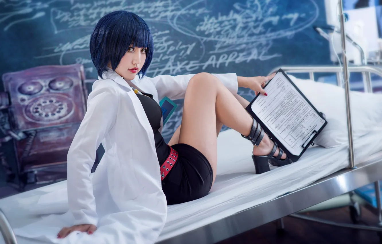 Photo wallpaper look, girl, face, sexy, pose, style, background, the inscription