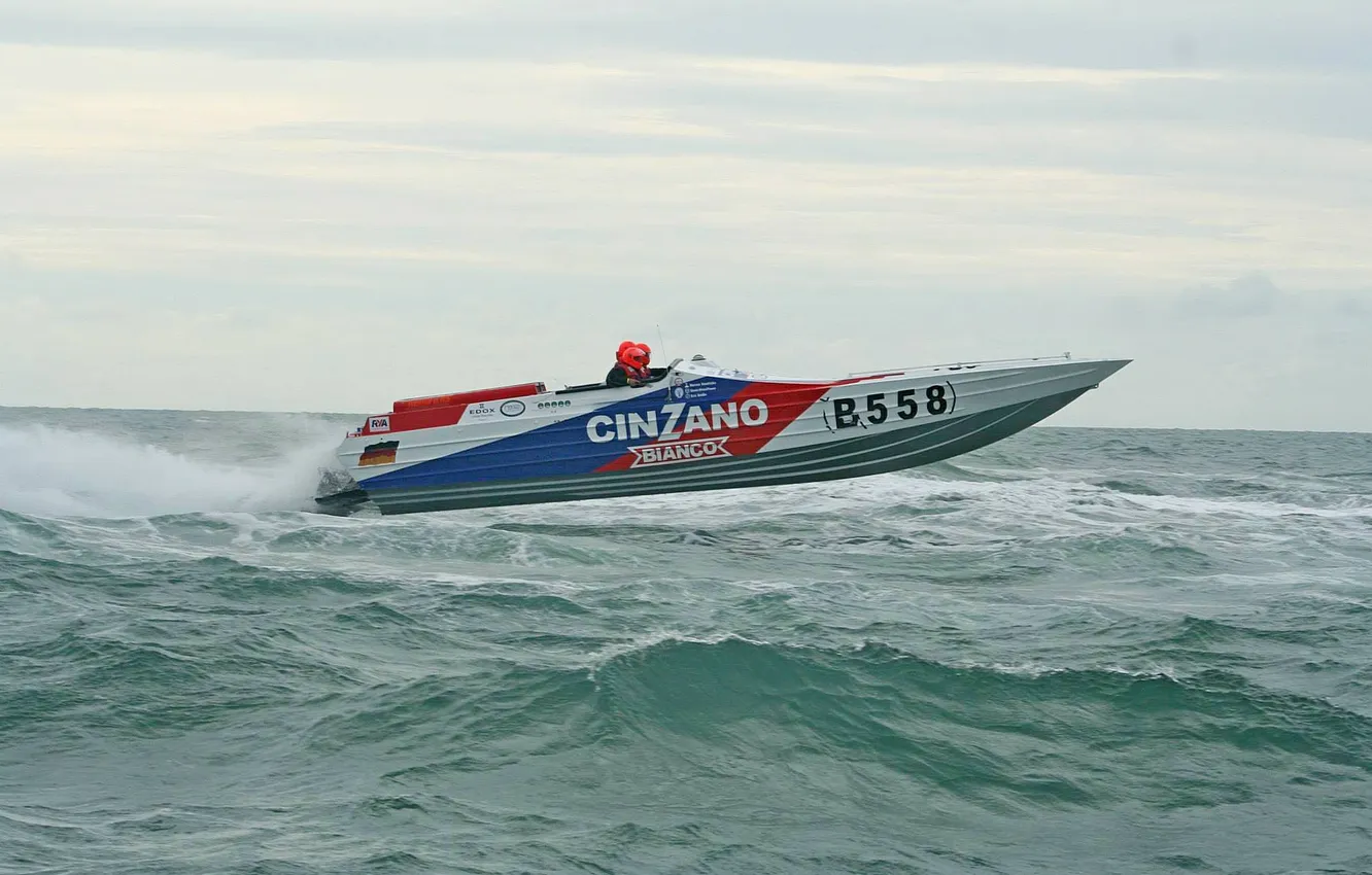 Photo wallpaper race, boat, speed