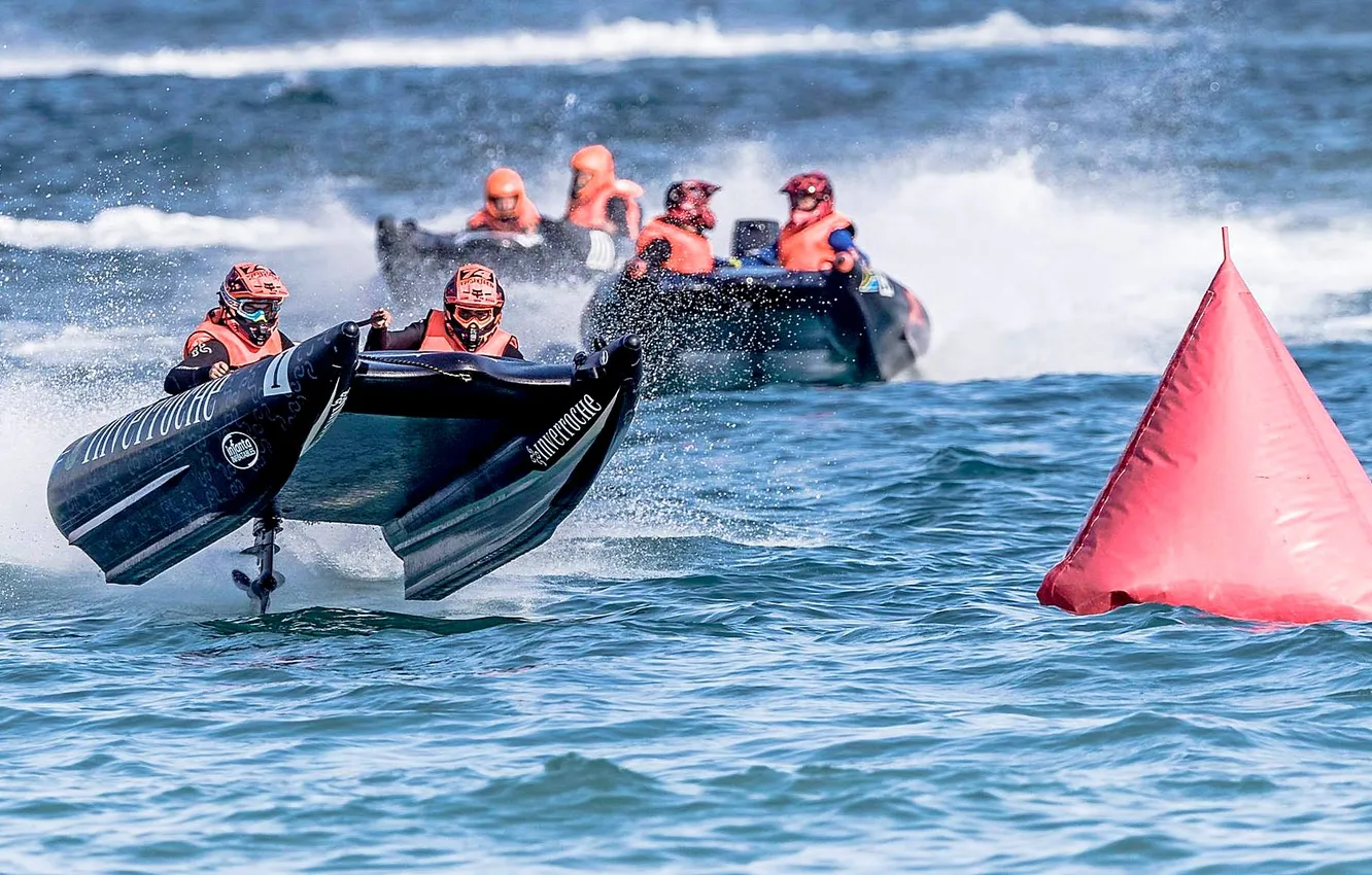 Photo wallpaper race, boat, speed