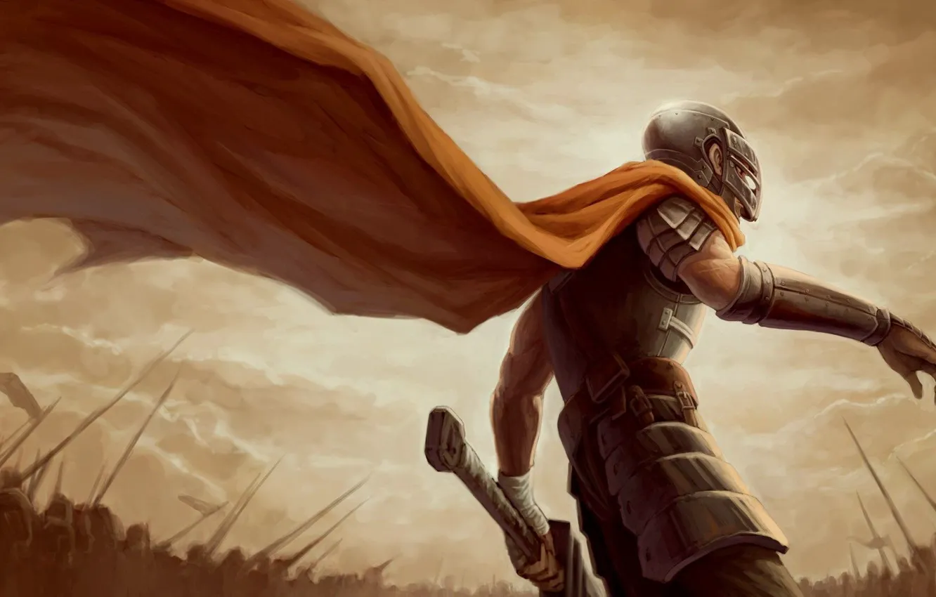 Photo wallpaper cloak, army, GATS, Berserk