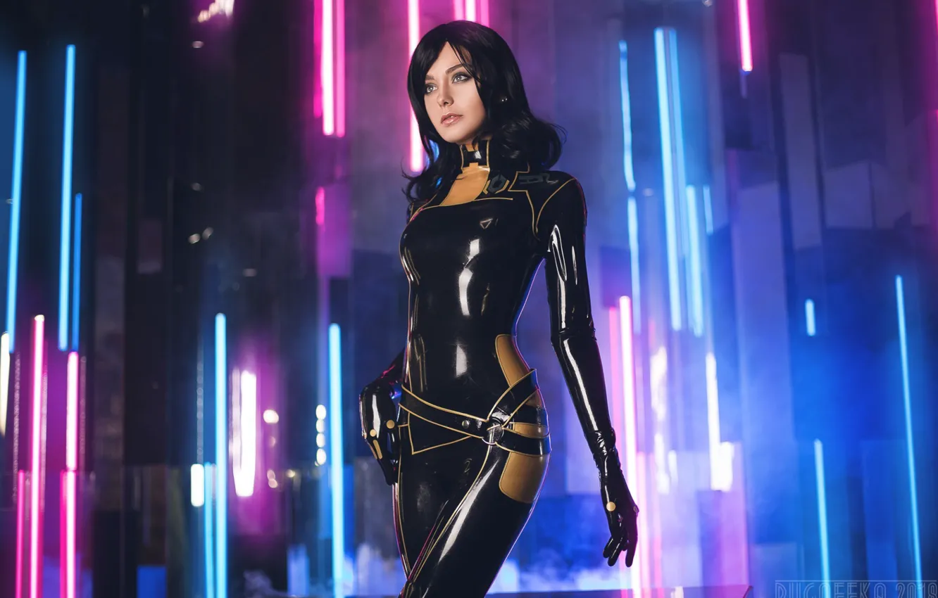 Photo wallpaper girl, brunette, costume, cosplay