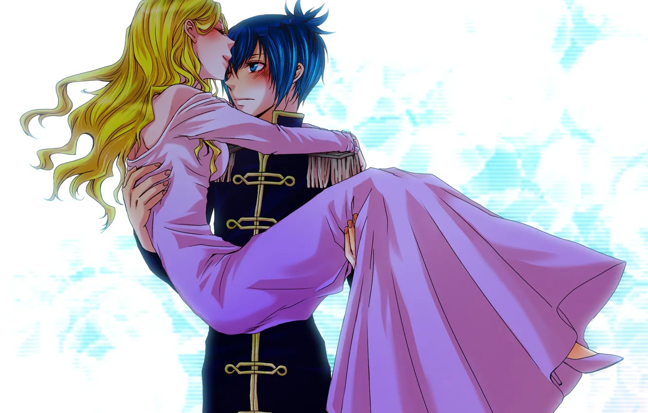 Photo wallpaper romance, anime, two, Elena, Katekyo Hitman REBORN!, Demon Spade