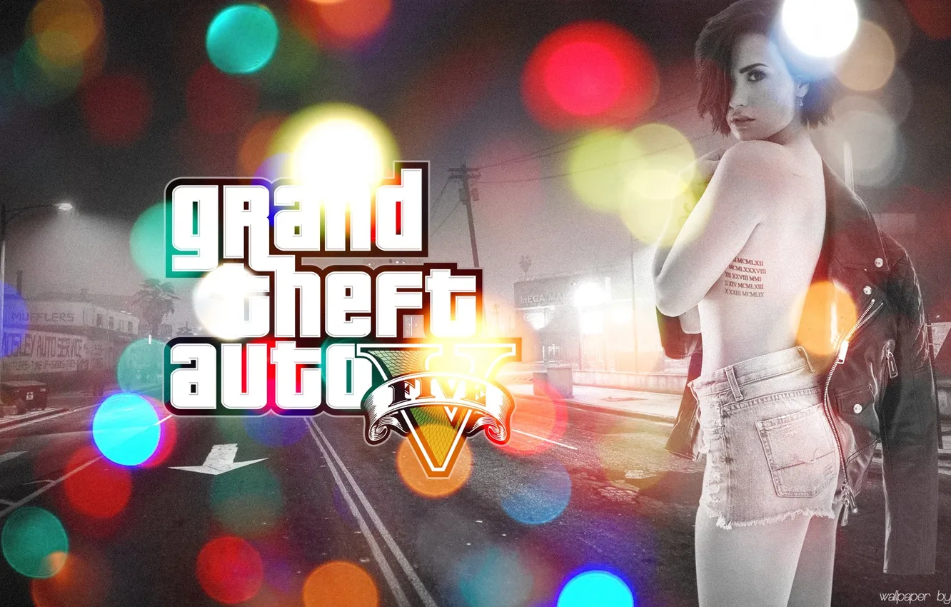 Photo wallpaper girl, the city, glare, picture, GTA V, gta 5, Grand Theft Auto 5