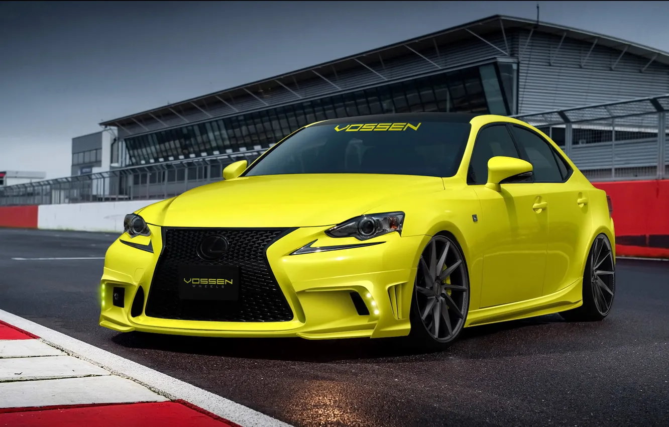 Photo wallpaper yellow, tuning, Lexus, rechange, F Sport, Lexus IS 350