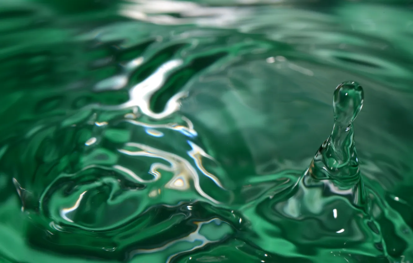 Photo wallpaper water, drops, squirt, color, splash, liquid