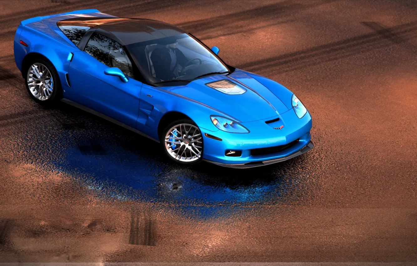 Photo wallpaper cars, Chevrolet Corvette ZR1, NFS Hot Pursuit 2010, Ceej