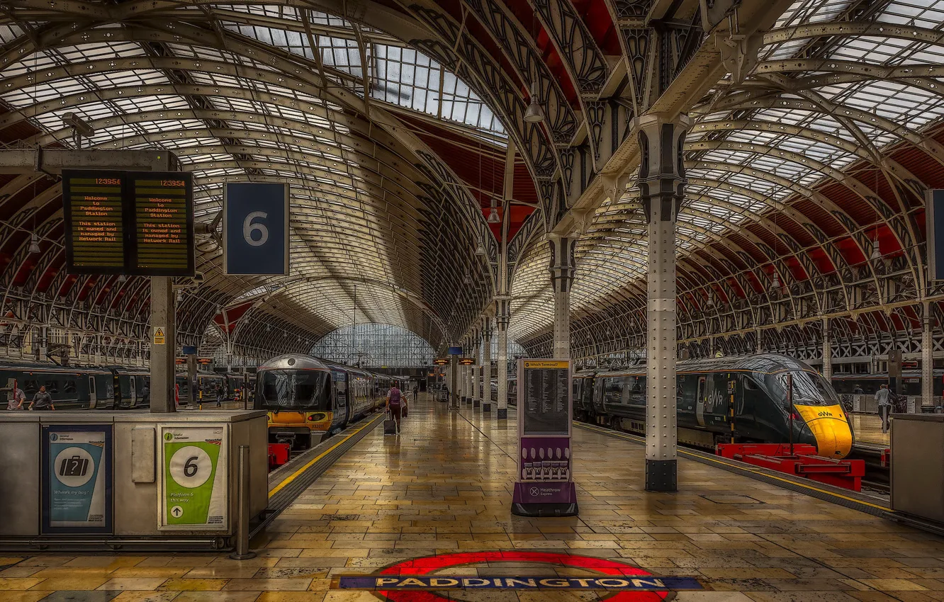 Photo wallpaper England, Westminster, Paddington Station