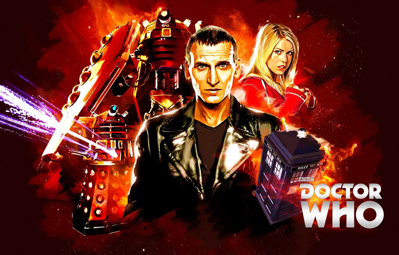 Photo wallpaper look, girl, actress, actor, male, booth, Doctor Who, Doctor Who