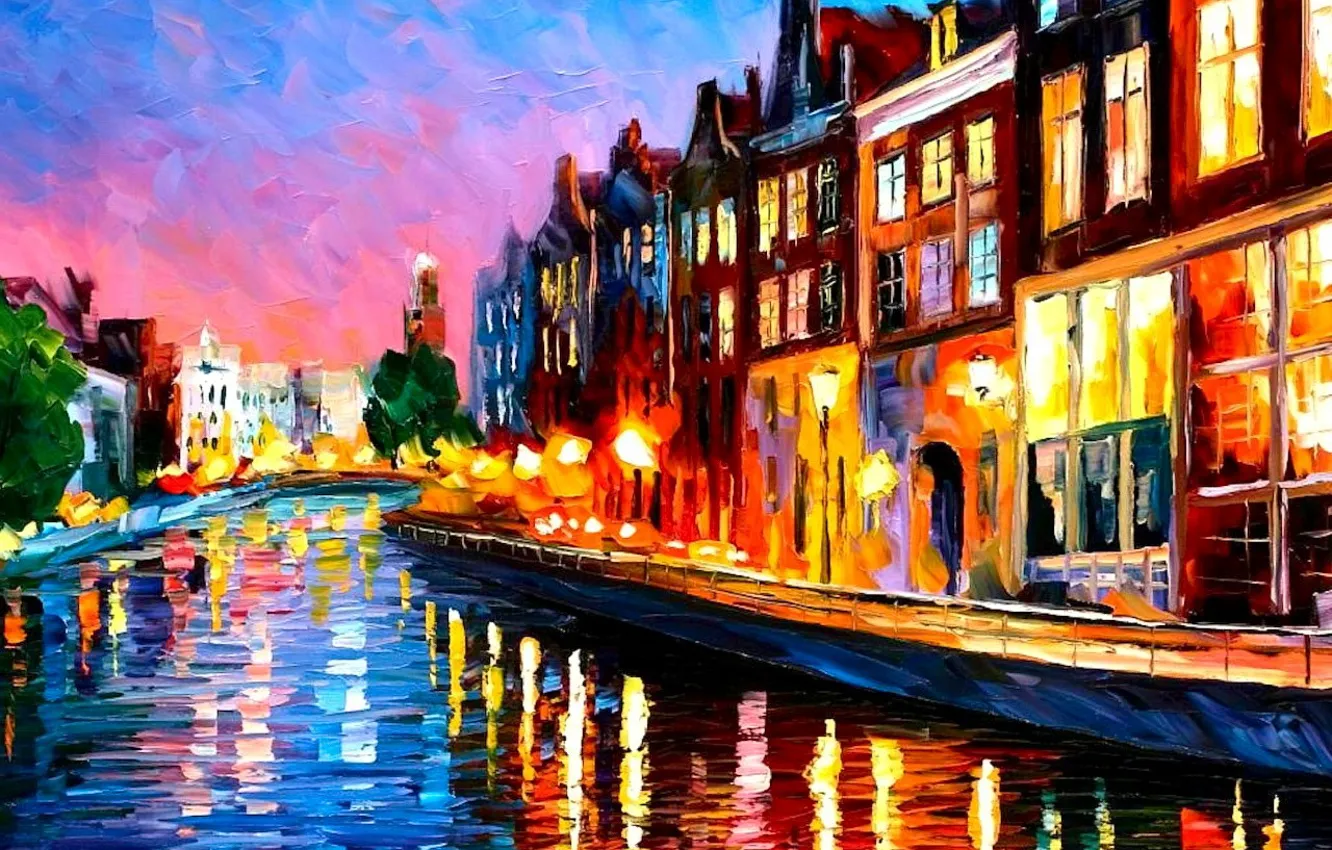 Photo wallpaper figure, oil