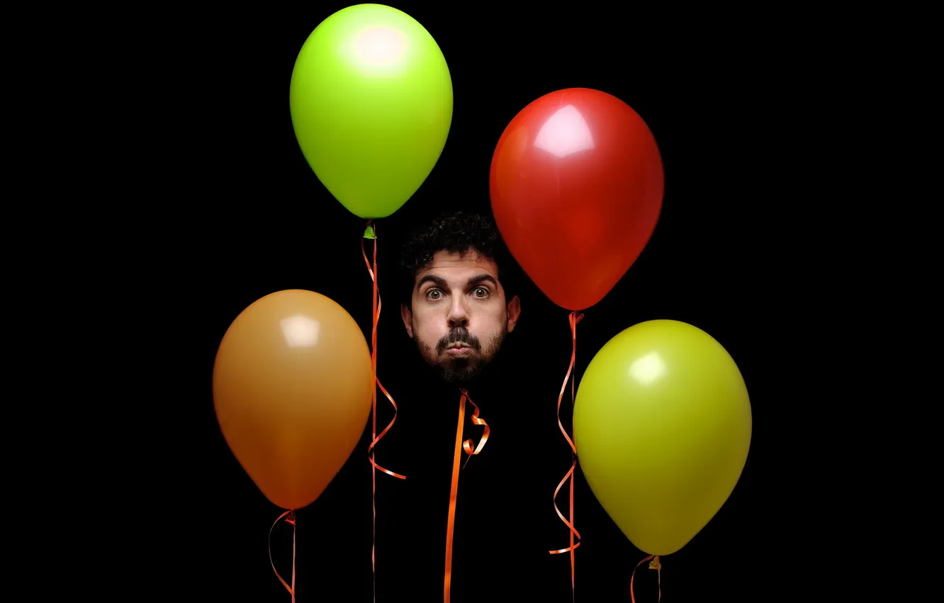 Photo wallpaper balls, the situation, head