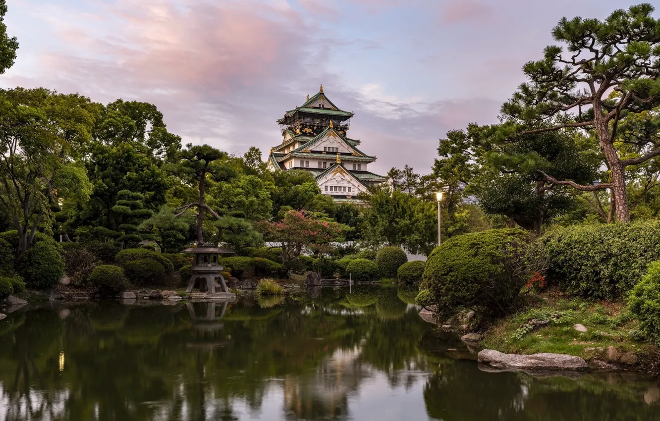 Photo wallpaper castle, Japan, Osaka, Japan - Osaka Castle