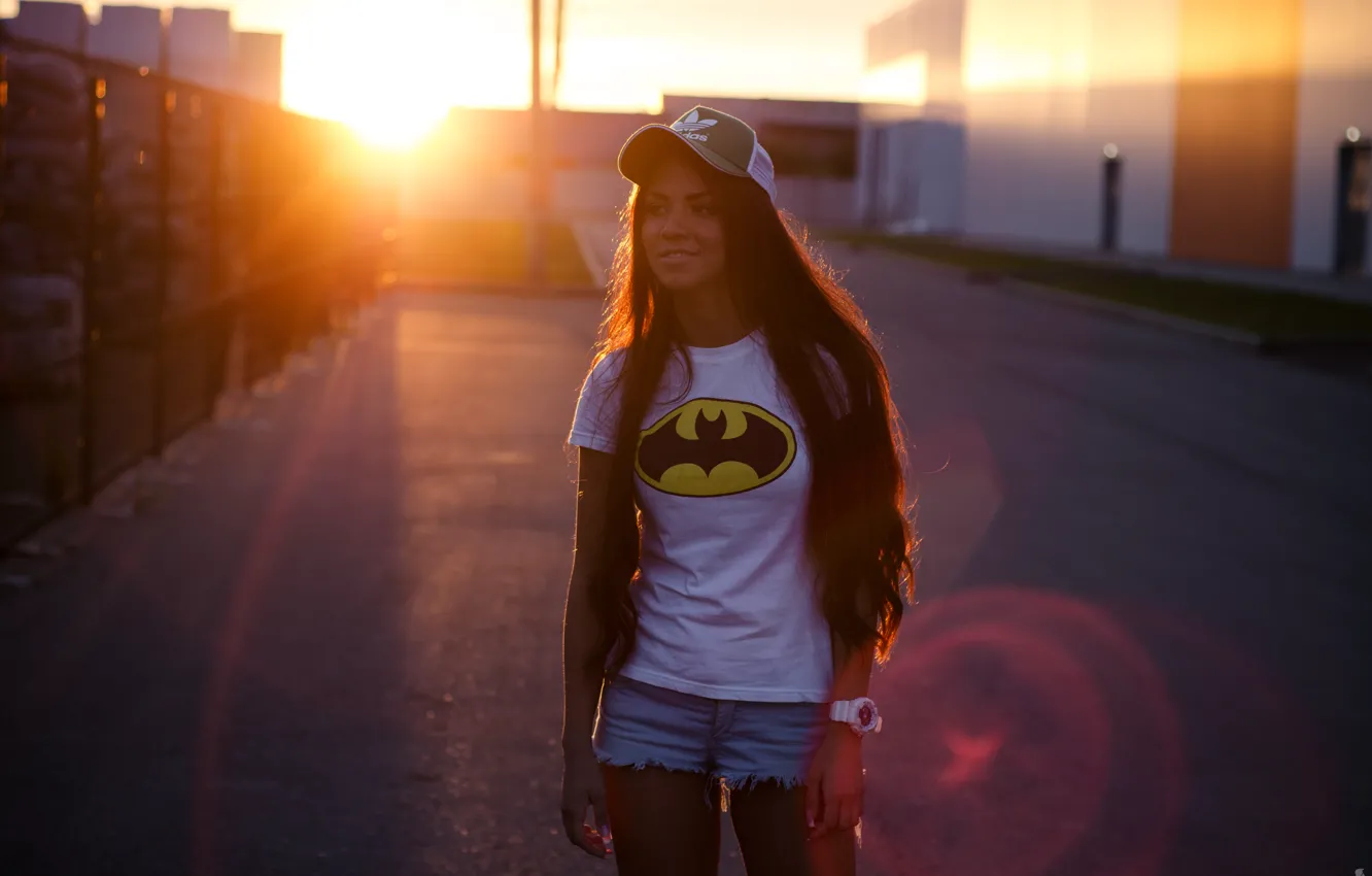 Photo wallpaper the sky, the sun, sunset, smile, the evening, beautiful, beautiful, amazing