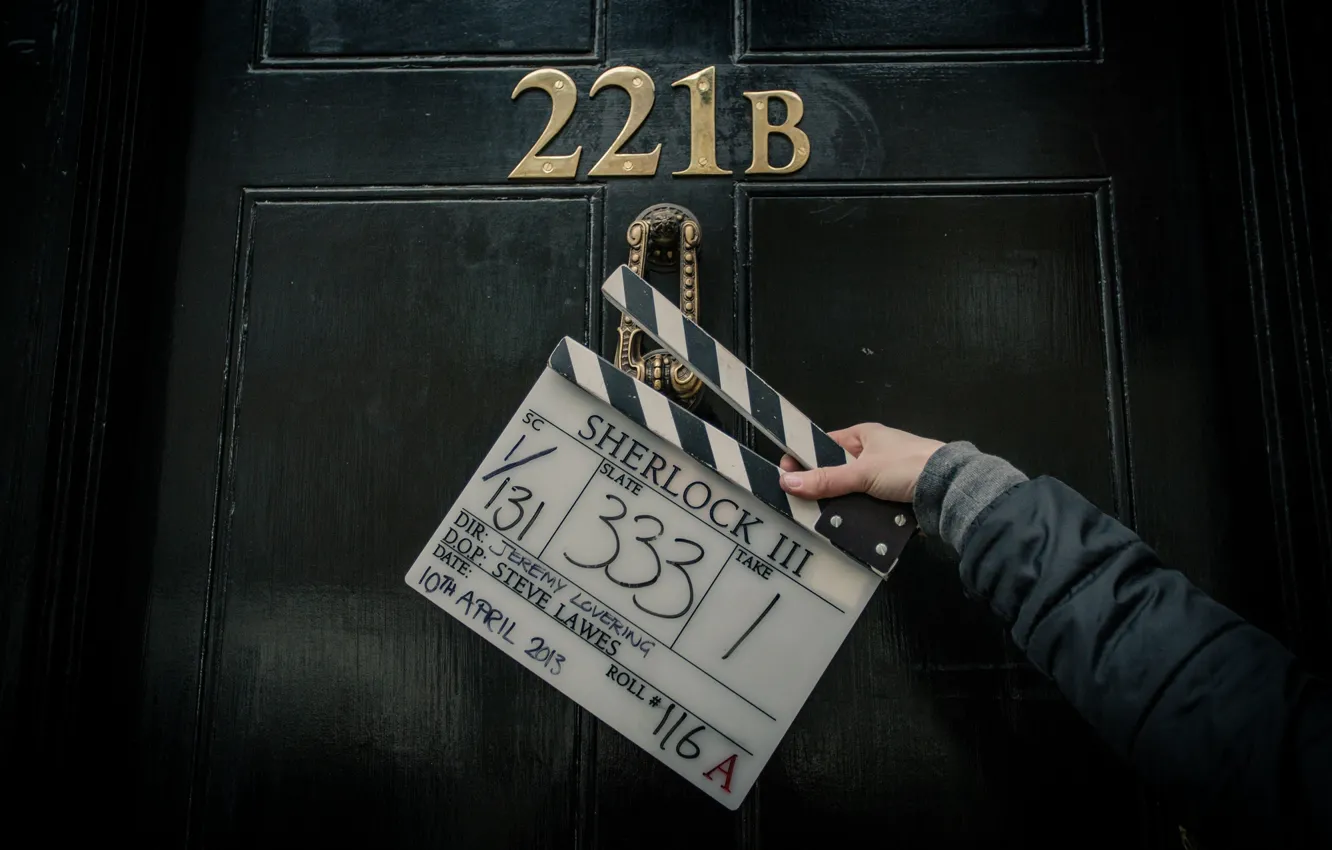 Photo wallpaper the door, Sherlock Holmes, Sherlock, Sherlock, Sherlock BBC, 221B Baker Street, Sherlock (TV series)