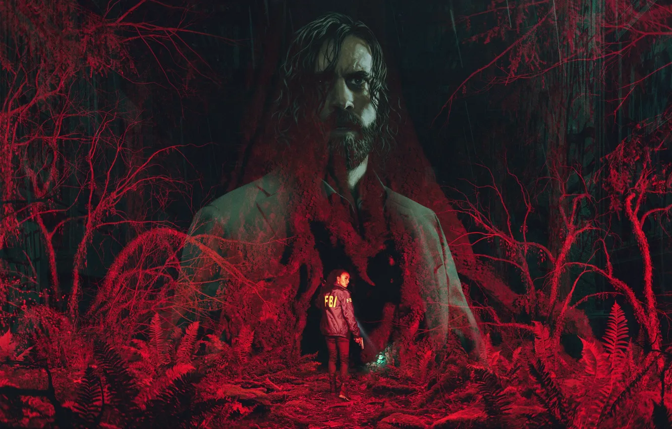 Photo wallpaper the game, game, survival horror, Epic Games, Remedy Entertainment, Alan Wake 2