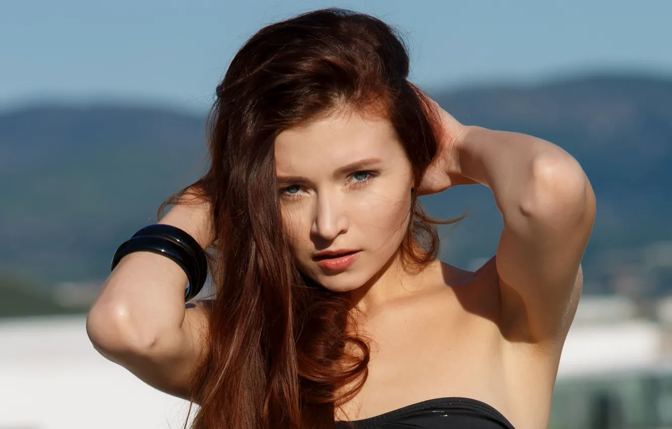 Photo wallpaper look, hair, brown hair, Berenice