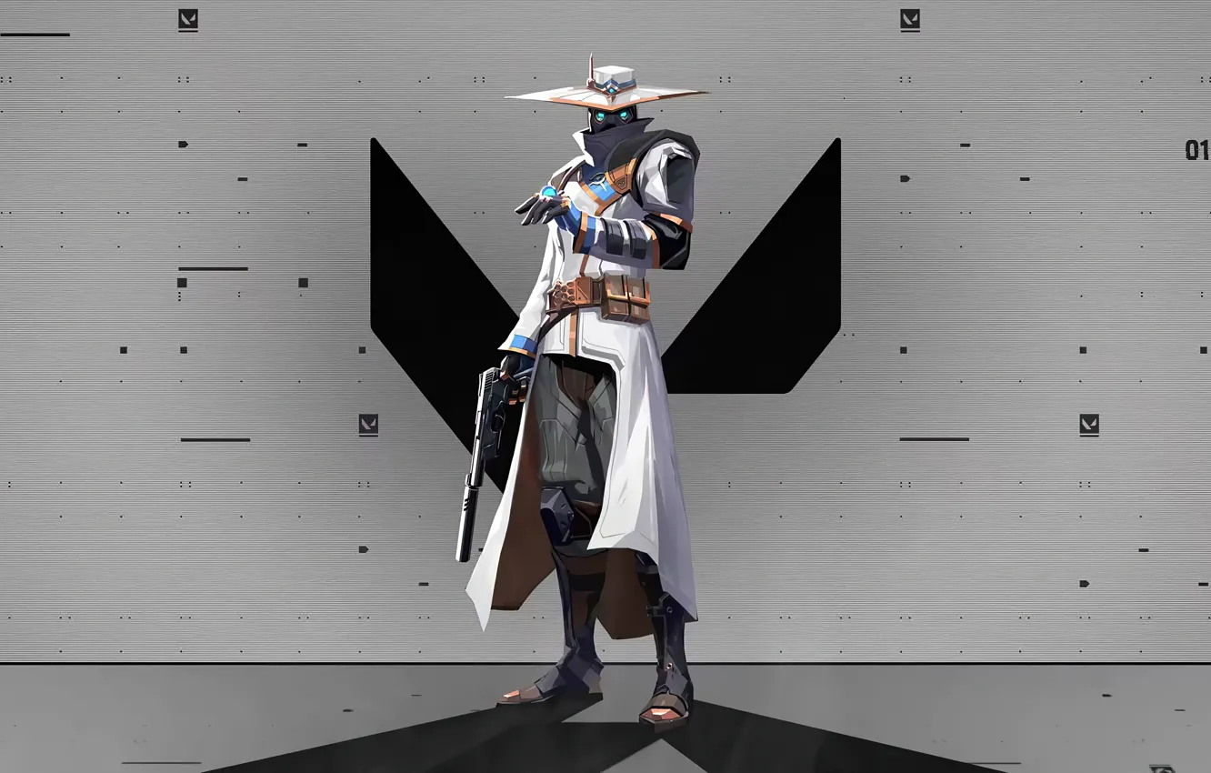 Photo wallpaper game, art, Riot Games, Cypher, Valorant