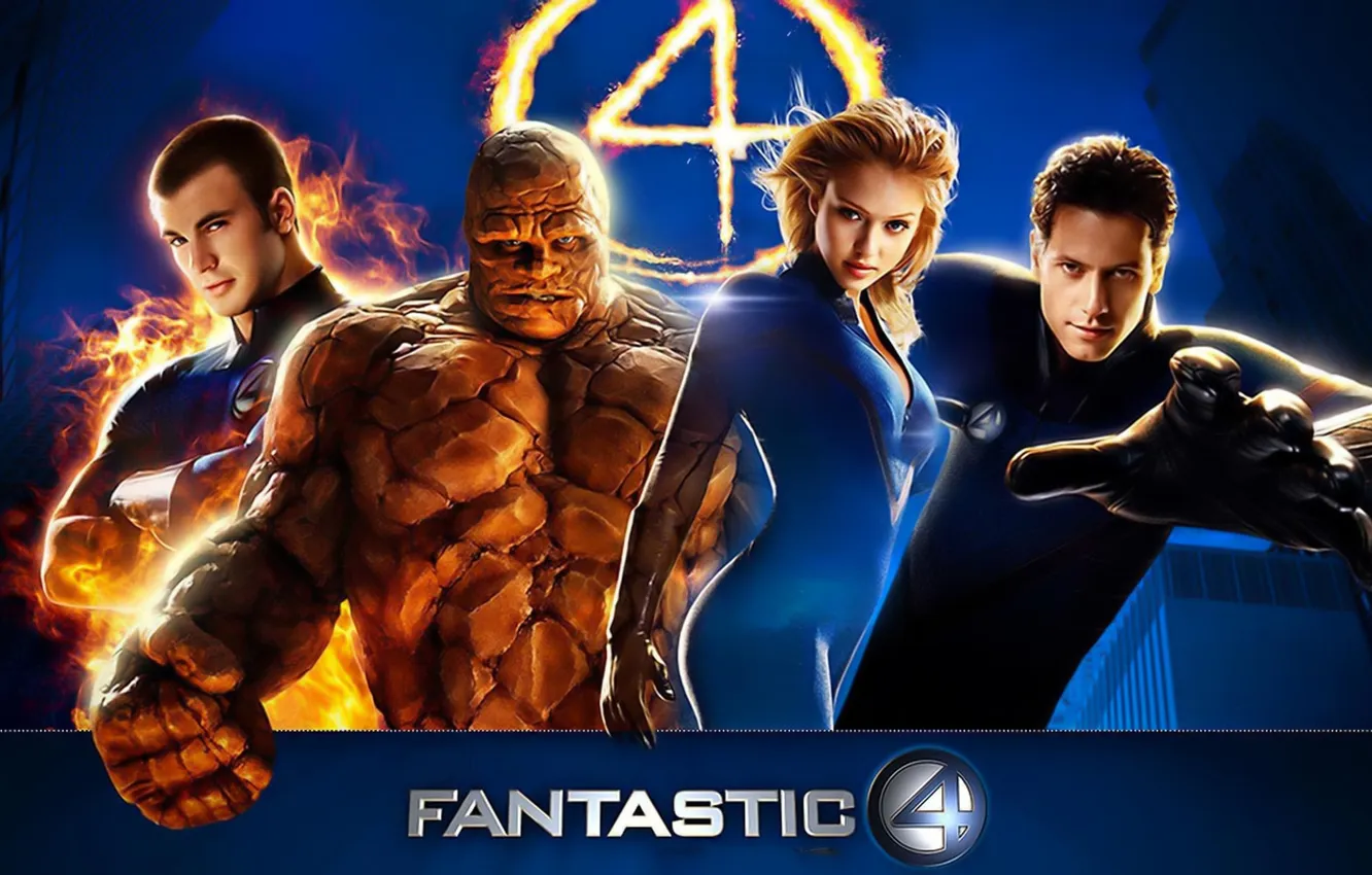 Photo wallpaper hero, team, characters, Fantastic Four
