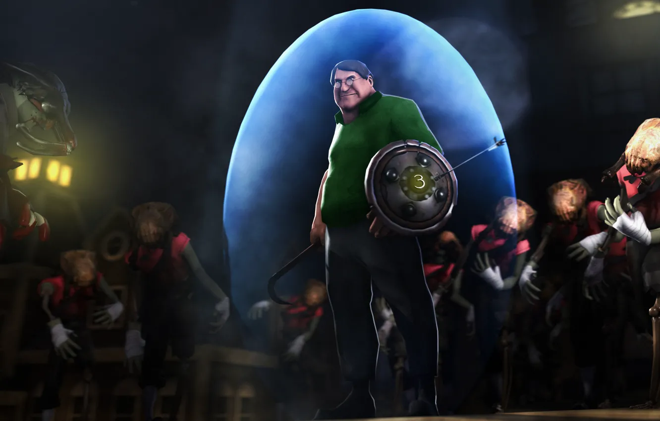 Photo wallpaper zombie, TF2, Valve, scrap, Gabe Newell, headcrab, crowbar, Gabe Newell