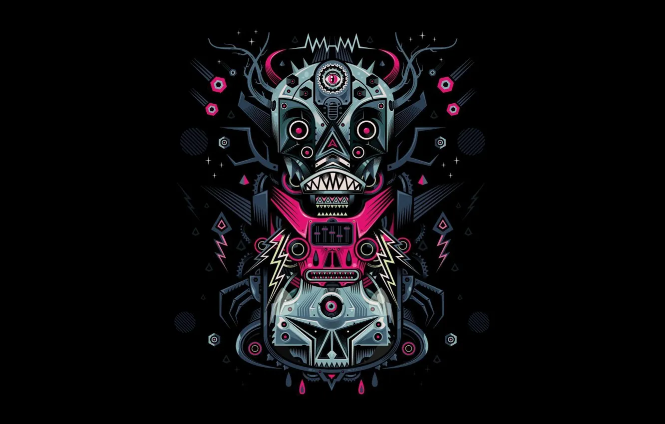 Photo wallpaper abstraction, statue, idols, God