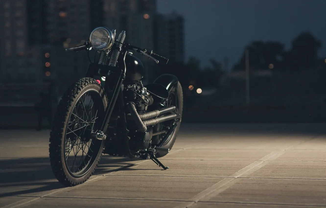 Photo wallpaper Bike, Custom, Motorcycle, Bobber