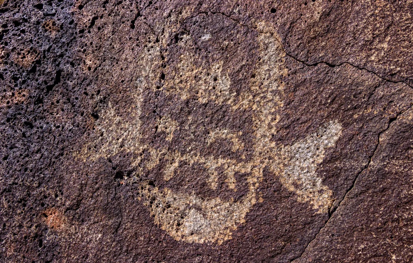 Photo wallpaper stone, antiquity, New Mexico, petroglyphs