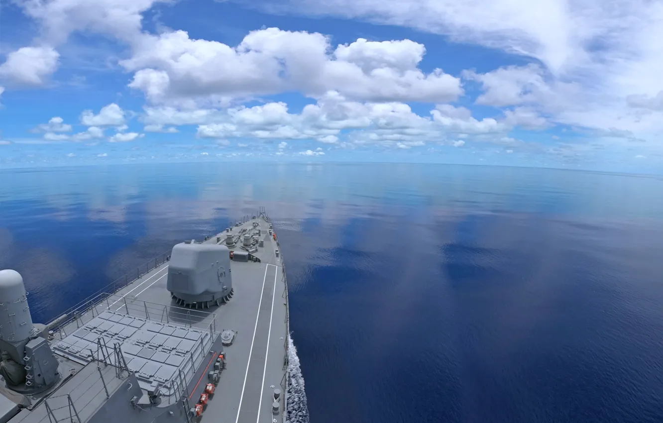 Photo wallpaper Japan, destroyer, Takanami