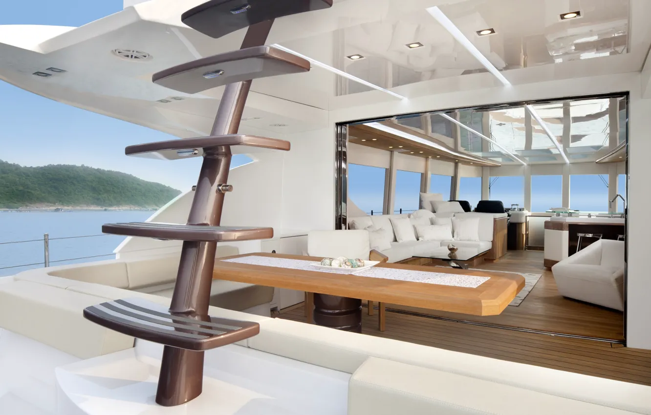 Photo wallpaper design, style, interior, yacht, salon, Suite