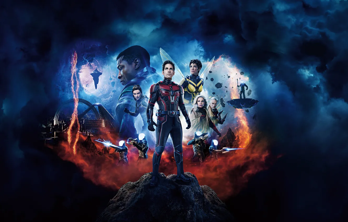 Photo wallpaper world, space, Action, Superheroes, Evangeline Lilly, soldiers, Galaxy, girls