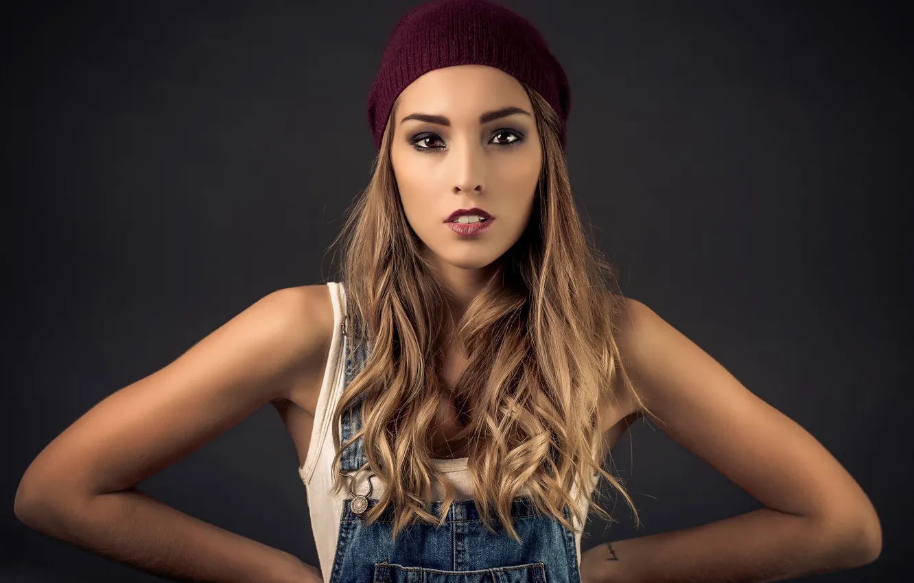Photo wallpaper portrait, makeup, Mariana, retouching