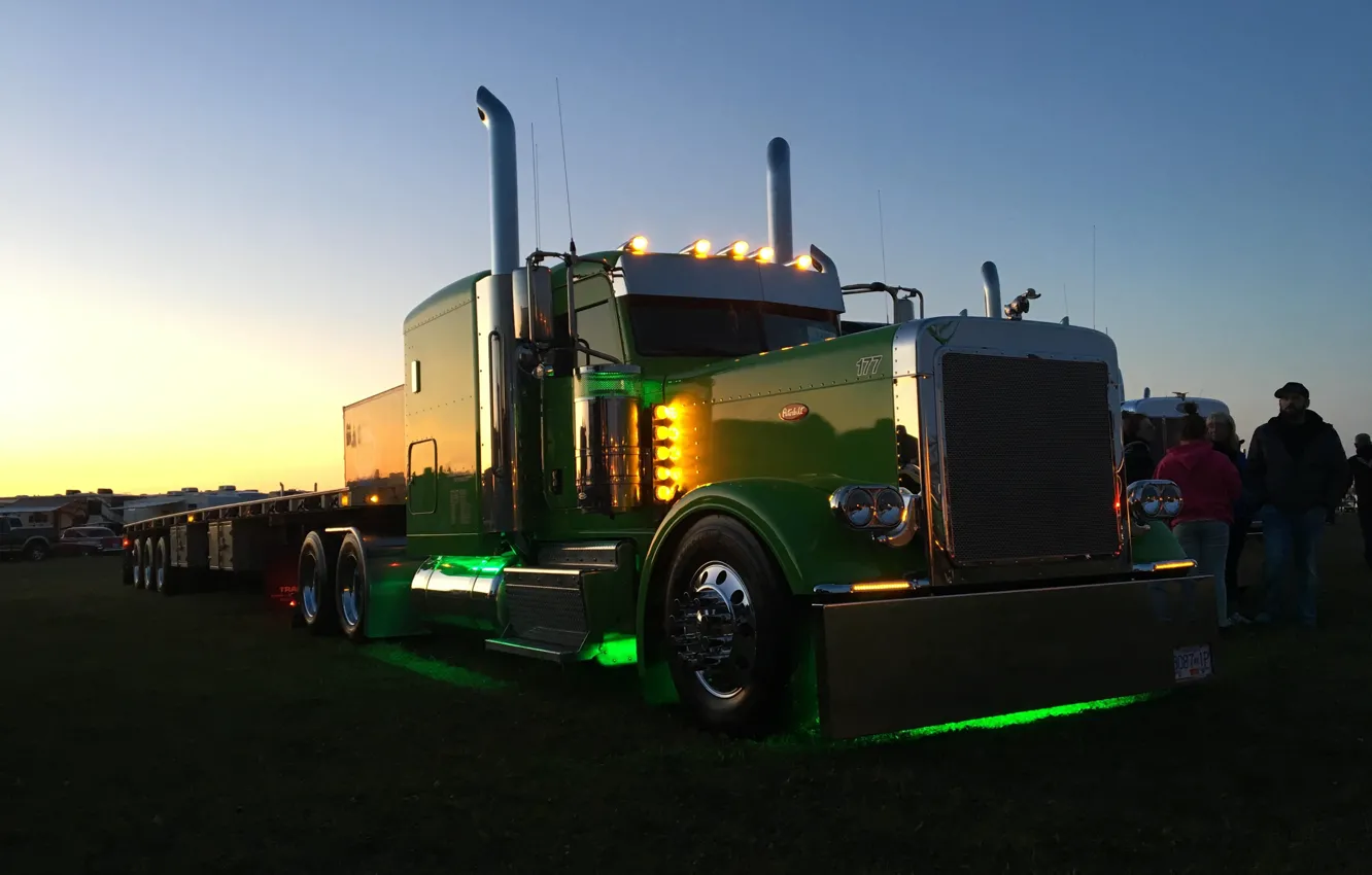 Photo wallpaper truck, tractor, peterbilt 379, rig