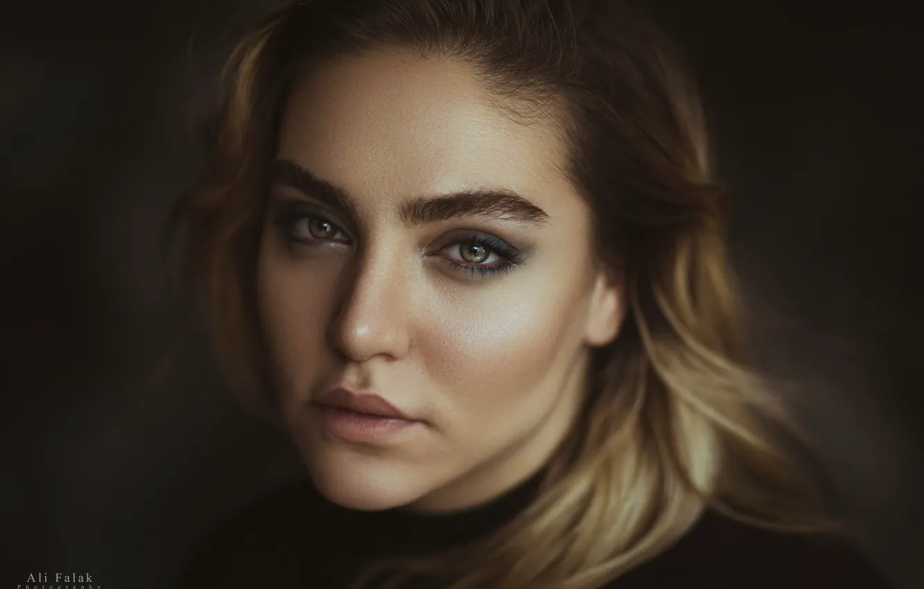 Photo wallpaper look, face, model, portrait, makeup, hairstyle, beauty, photoshoot